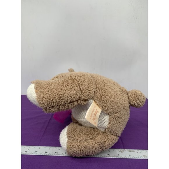 Dandy Brown Bear Love Mom Embroidered Knit Accent Pink Bow 2015 - Picture 7 of 12